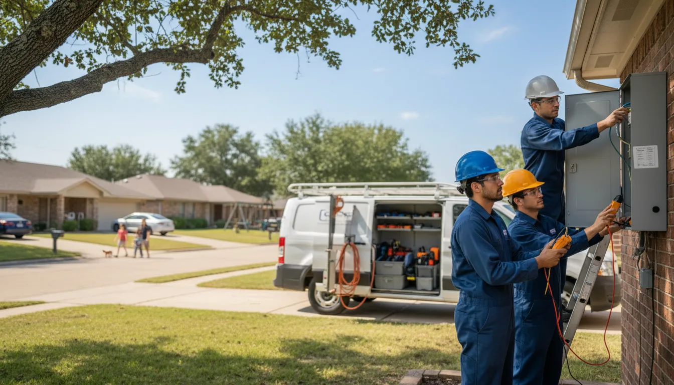 Certified electrician providing emergency electrical services in Coalmont, IN